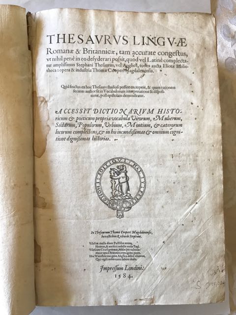 Image for Thesaurus linguae Romanae & Britannicae,