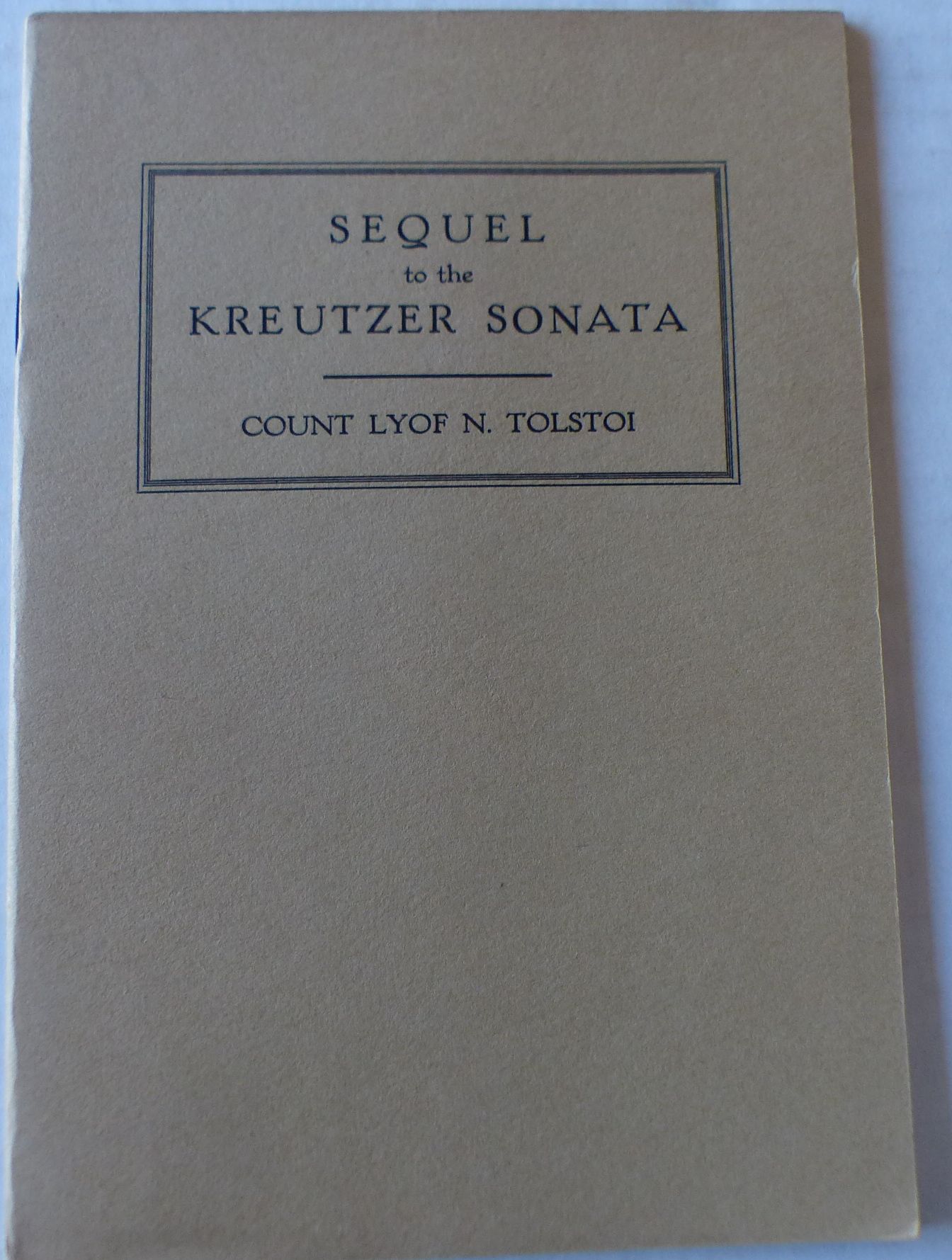 Image for Sequel to the Kreutzer Sonata