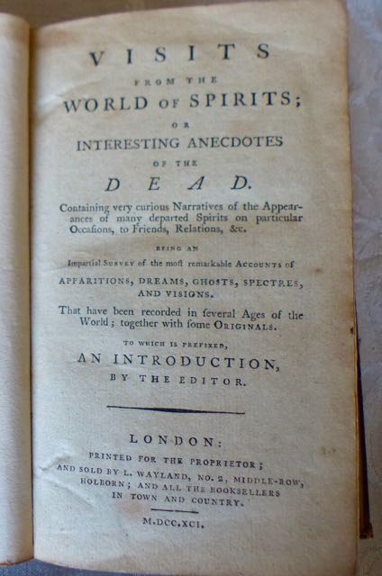 Image for Visits from the world of spirits; or interesting anecdotes of the dead.