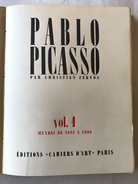Image for 'Pablo Picasso - L’Ouvre par Christian Zervos,' First editions of Vols 1-5 & 7-9.