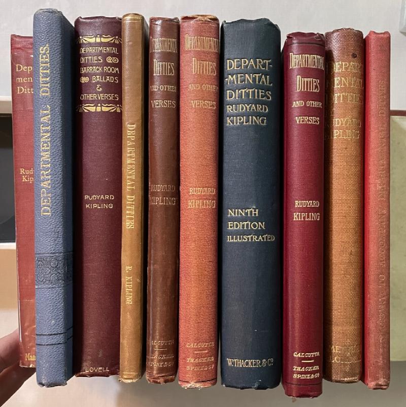 Image for Rudyard Kipling Departmental Ditties and Other Verses. A lot of ten variant first editions.