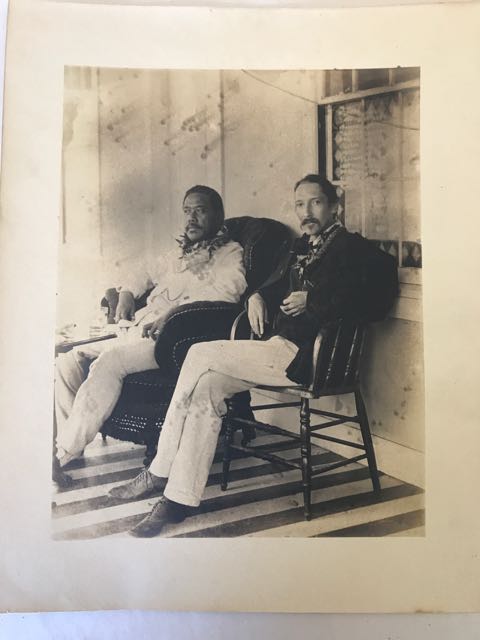 Image for 2 Vintage Photographs of RLS in Hawaii, c. 1890
