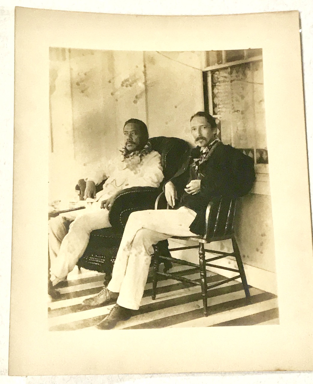 Image for Vintage Photograph of Robert Louis Stevenson in Hawaii, 1889