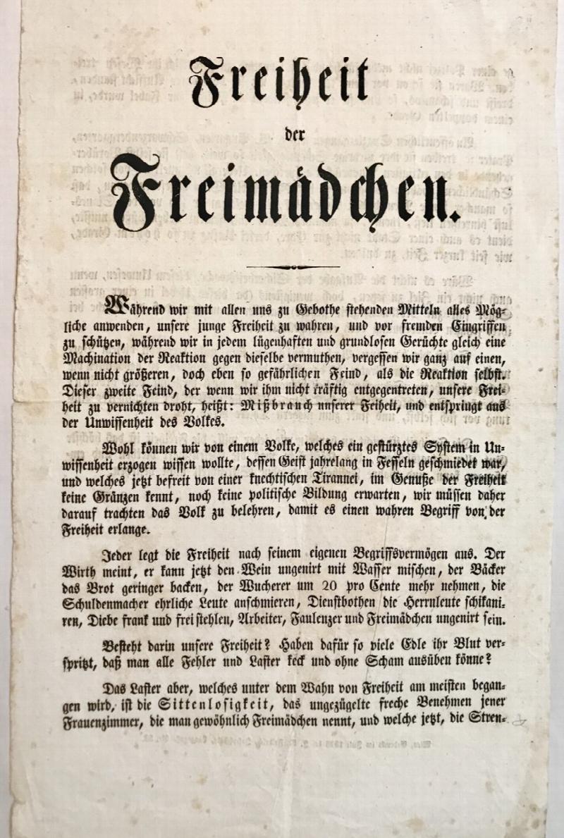 Image for Freiheit der Freimadchen [Freedom of the Free Girls]