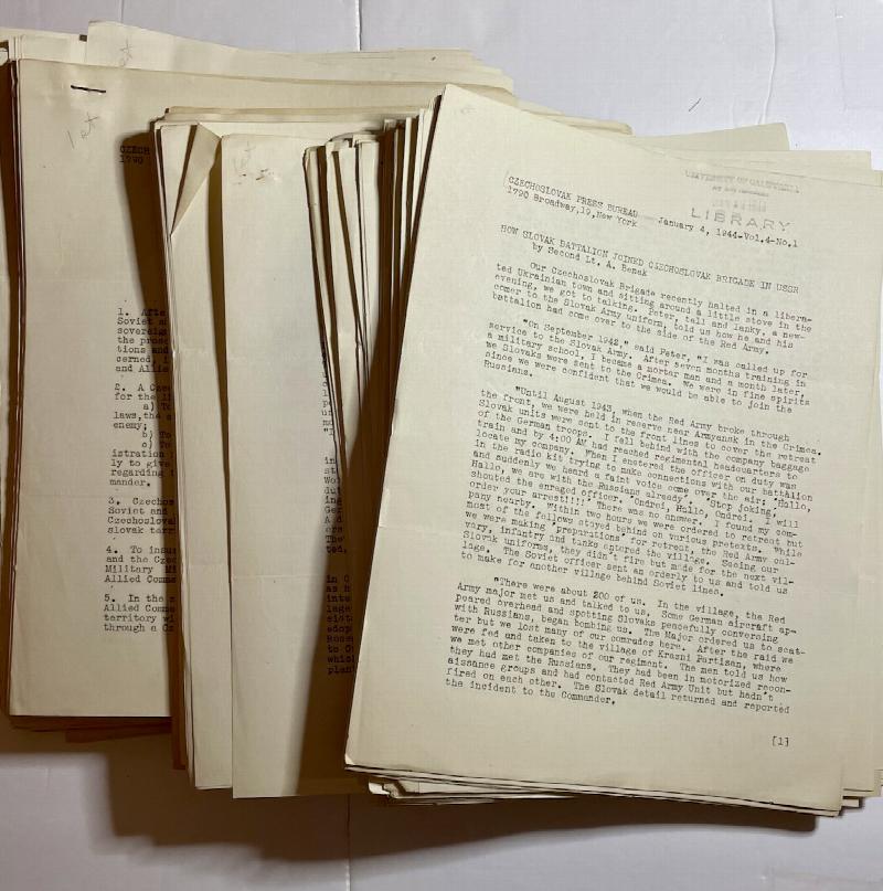 Image for Czechoslovak Press Bulletins, 1944, 102 issues