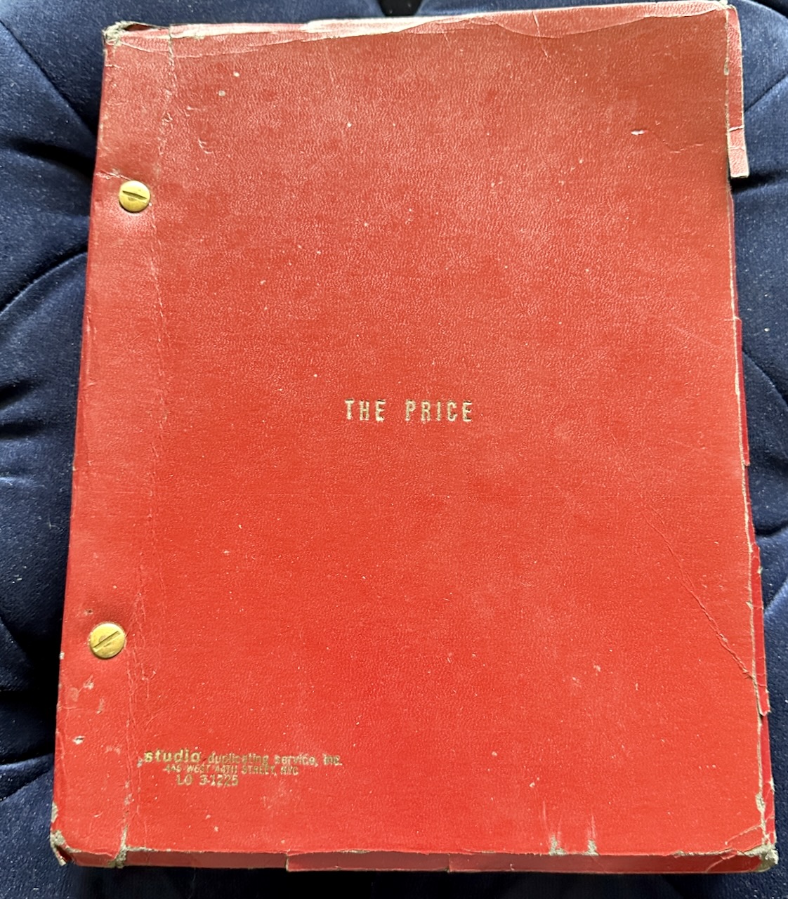 The Price [Original Broadway Playscript]