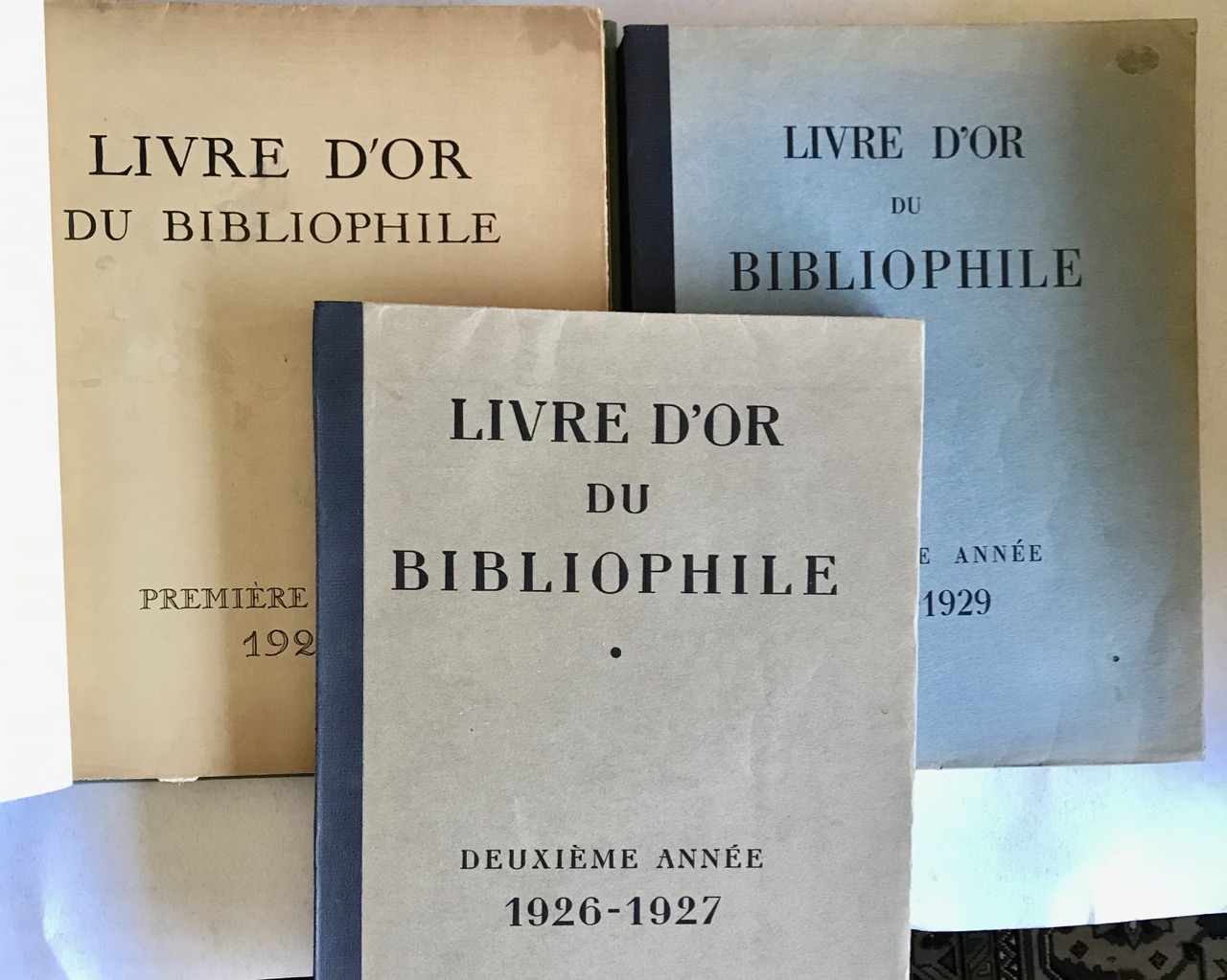 Image for Livre D’Or du Bibliophile. 3 Volumes: 1925, 1926 – 1927, 1928 – 1929