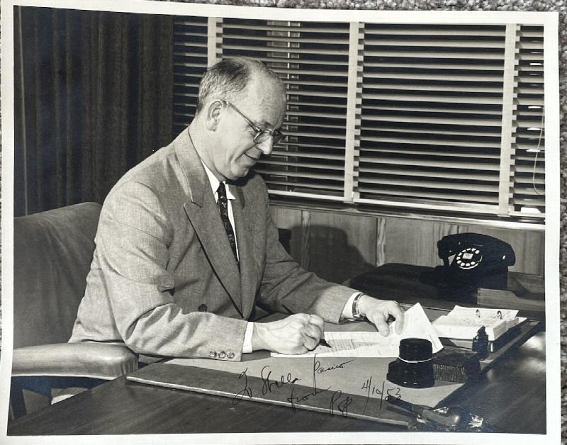 Image for Gov. Earl Warren – unique photo signed as 'Pop'