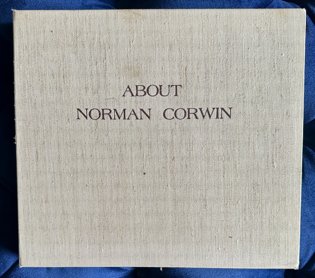 About Norman Corwin [Portfolio]