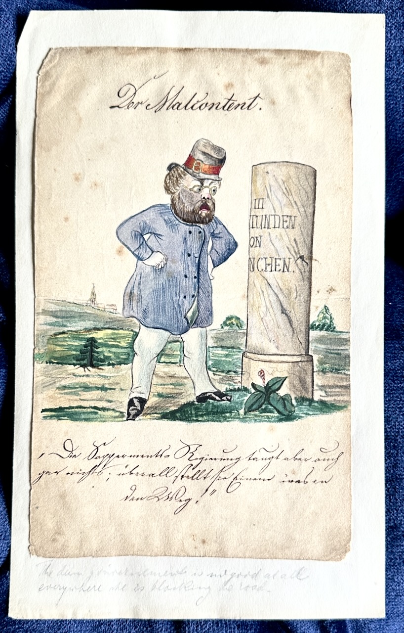 Der Malcontent. 12 Anthropomorphic Drawings [ala J. J. Grandville]